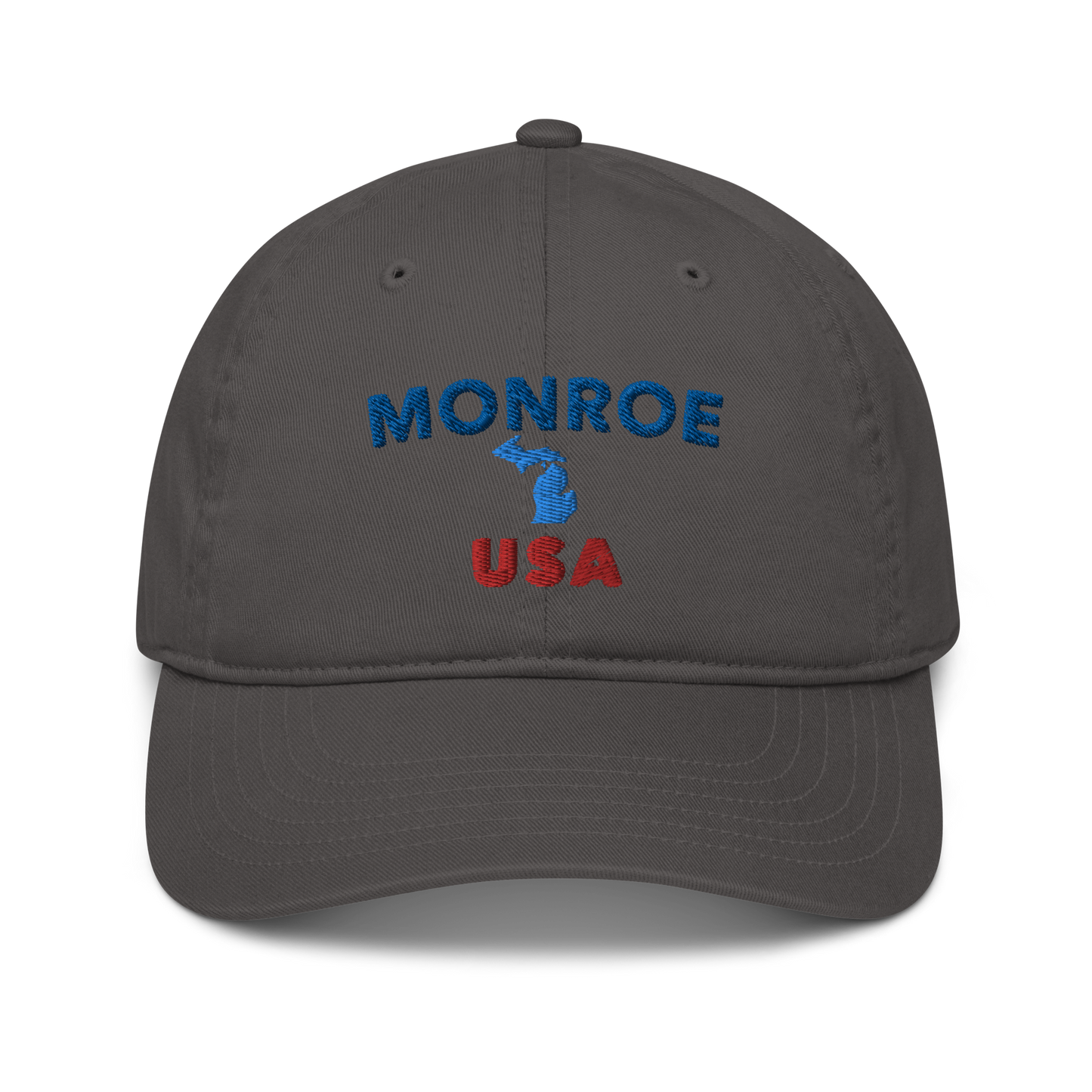 'Monroe USA' Classic Baseball Cap (w/ Michigan Outline)