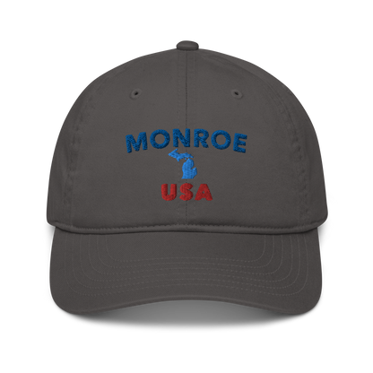 'Monroe USA' Classic Baseball Cap (w/ Michigan Outline)