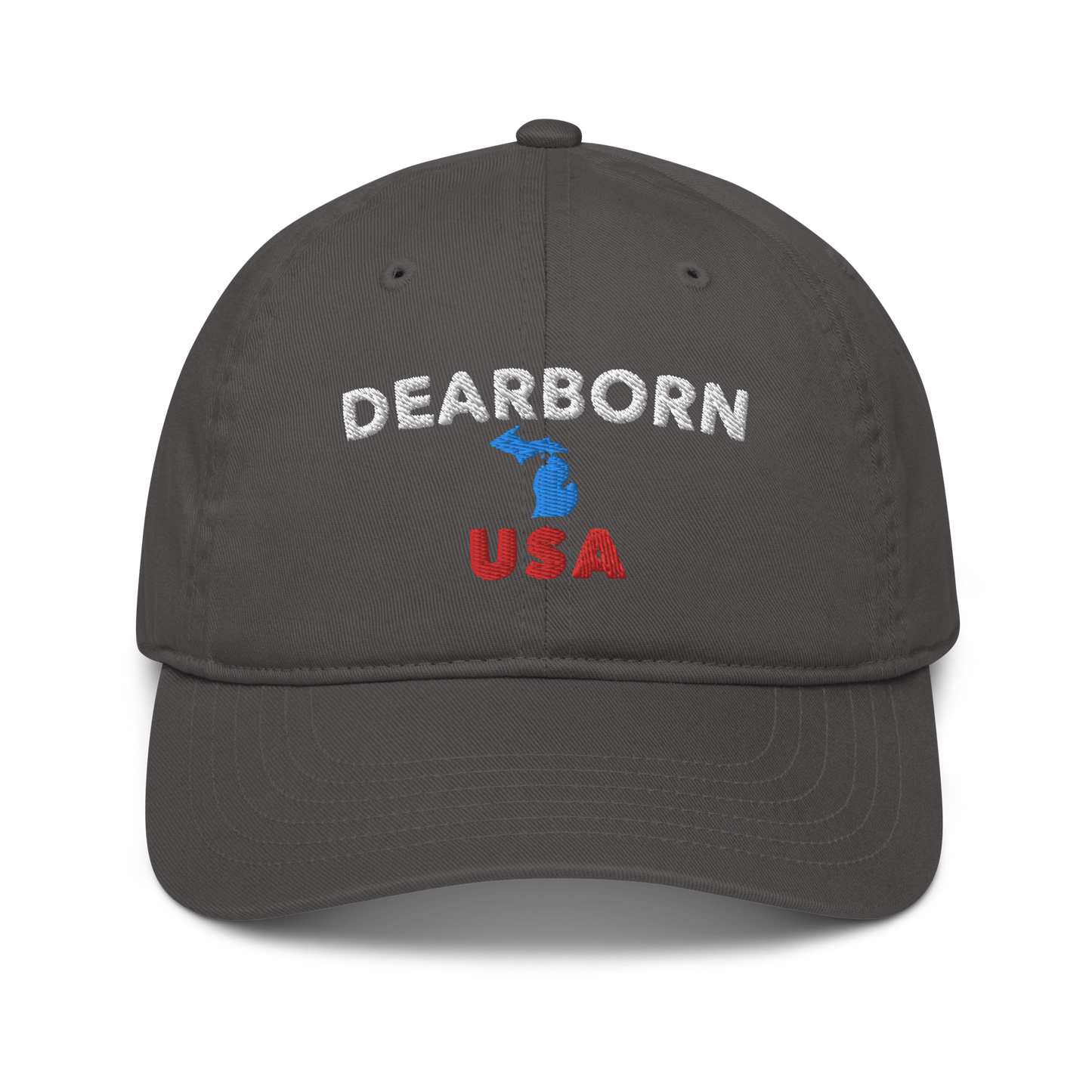 'Dearborn USA' Classic Baseball Cap (w/ Michigan Outline)