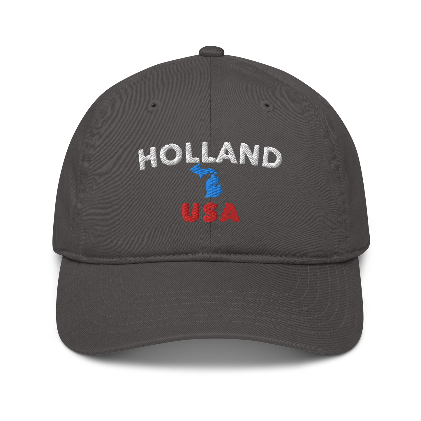 'Holland USA' Classic Baseball Cap (w/ Michigan Outline)