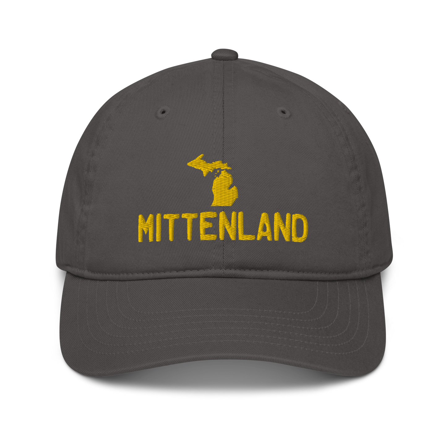 'Mittenland' Classic Baseball Cap (Licence Plate Font w/ MI Outline)