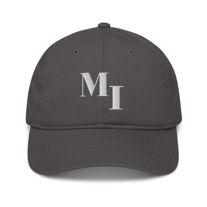 Michigan 'MI' Classic Baseball Cap | White/Navy Embroidery