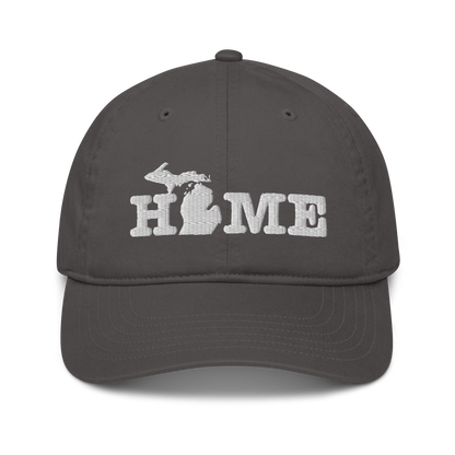 Michigan 'Home' Classic Baseball Cap (Typewriter Font)