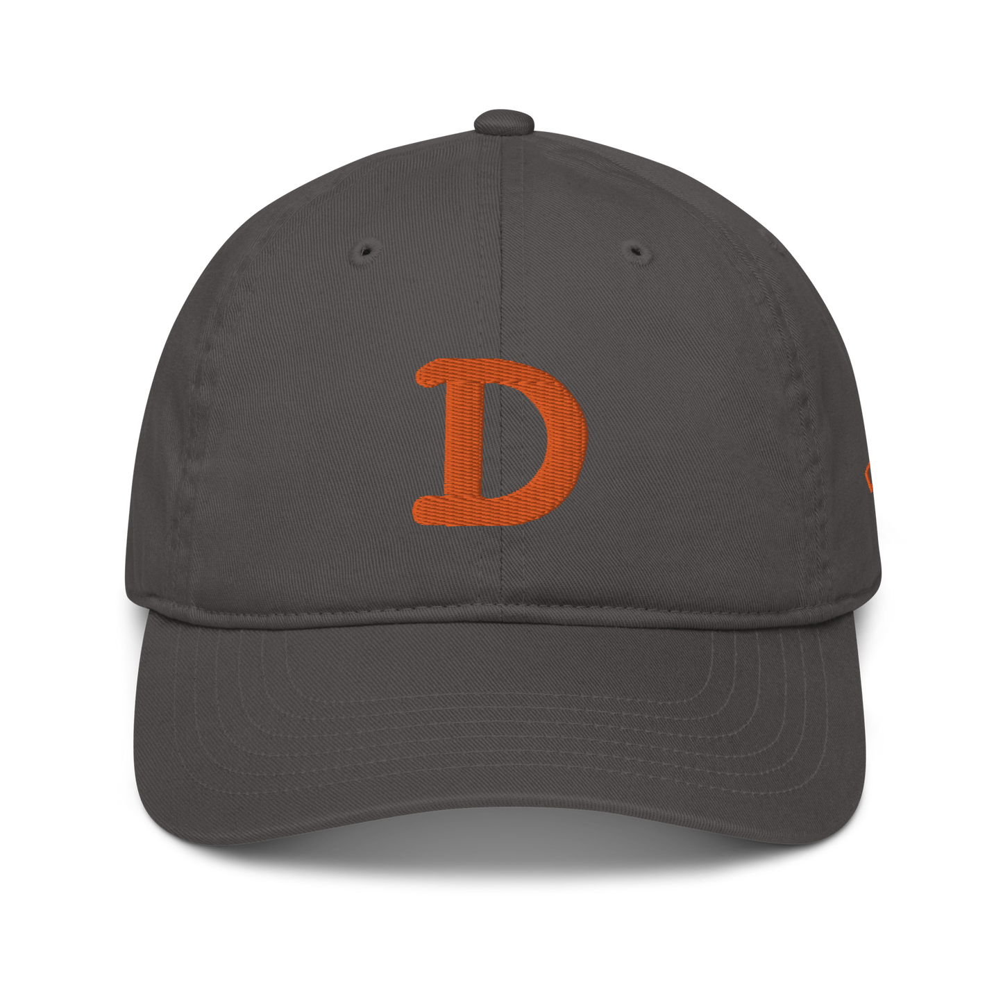 Detroit 'Old French D' Baseball Cap (w/ Side Design) | Orange Embroidery