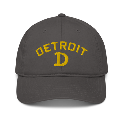 'Detroit' Baseball Cap (w/ Old French D) | Gold Embroidery