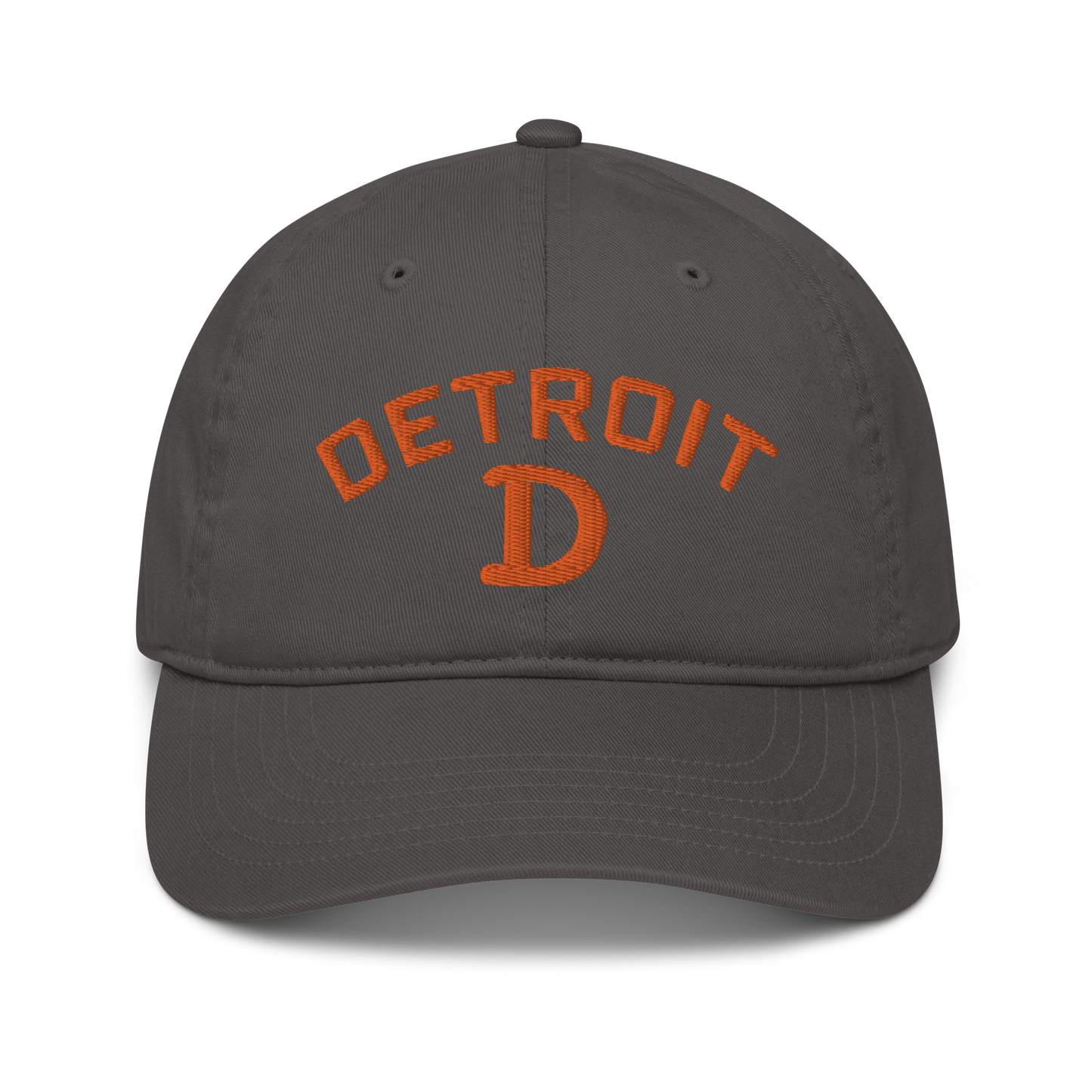 'Detroit' Baseball Cap (w/ Old French D) | Orange Embroidery