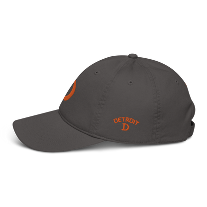 Detroit 'Old French D' Baseball Cap (w/ Side Design) | Orange Embroidery