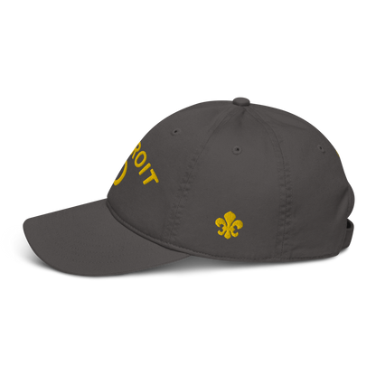 'Détroit' Baseball Cap (w/ Old French D and Fleur de Lys) | Gold Embroidery