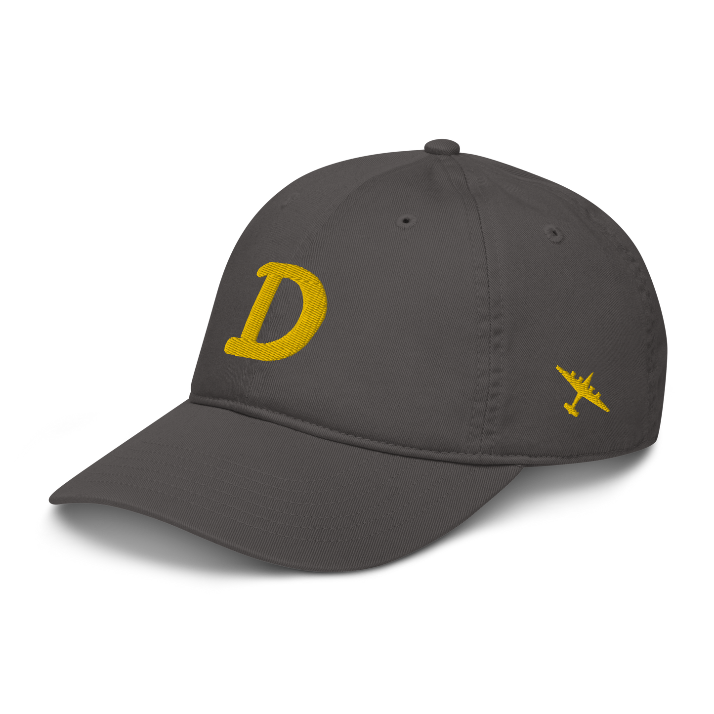 Detroit 'Old French D' Baseball Cap (w/ B-24 Liberator) | Gold Embroidery