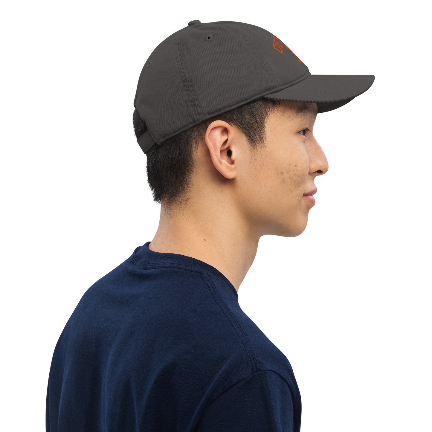 'Detroit' Baseball Cap (w/ Old French D) | Orange Embroidery