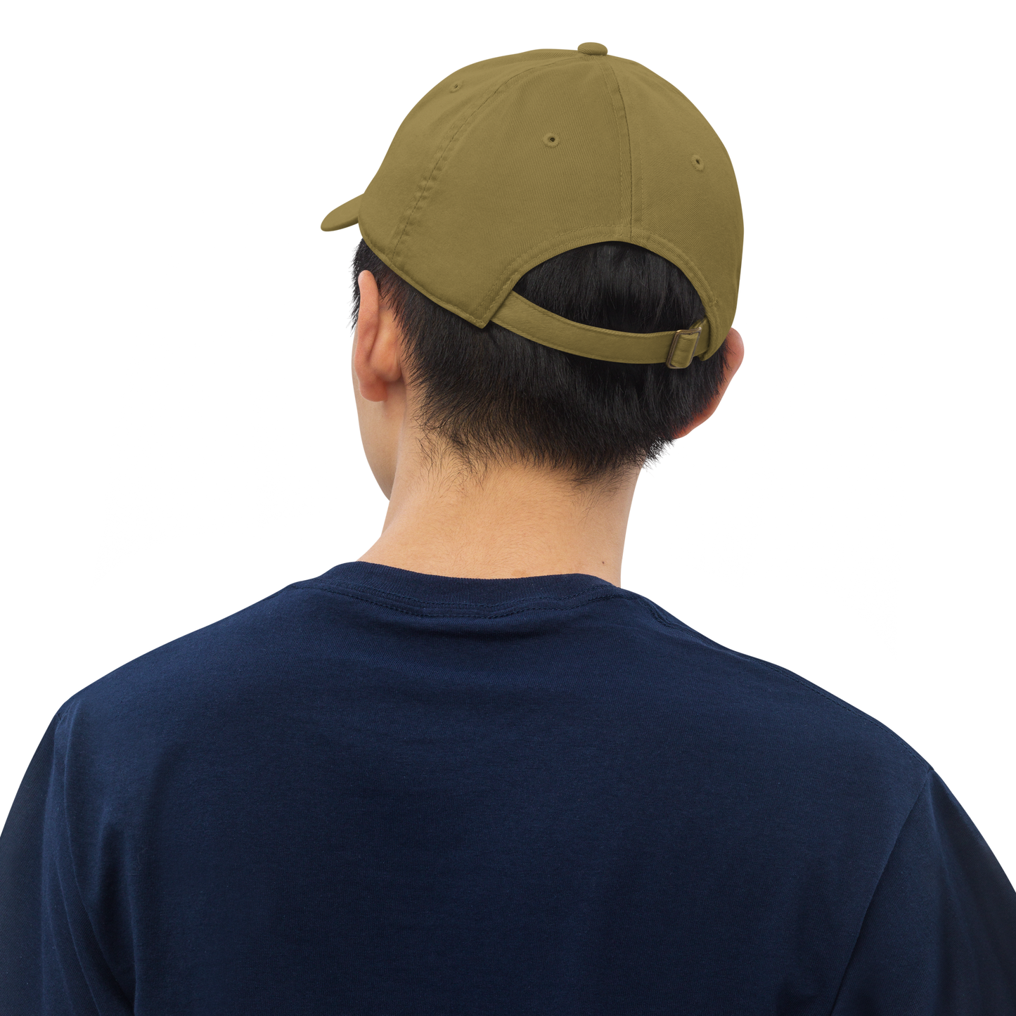 Michigan 'EST 1837' Classic Baseball Cap (Army Font w/ MI Outline) | White/Navy Embroidery