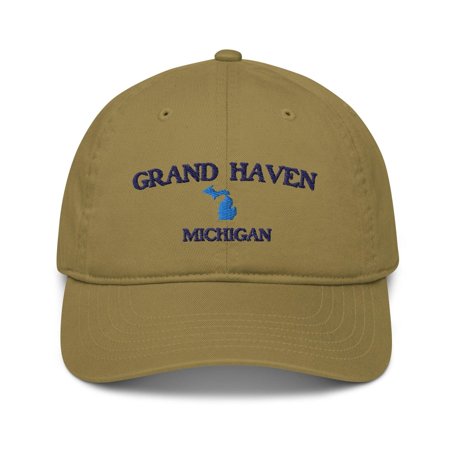 'Grand Haven Michigan' Baseball Cap | Michigan Outline - Circumspice Michigan