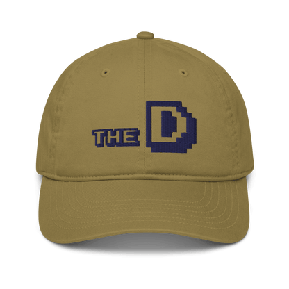 Detroit 'The D' Baseball Cap | White / Navy Embroidery - Circumspice Michigan