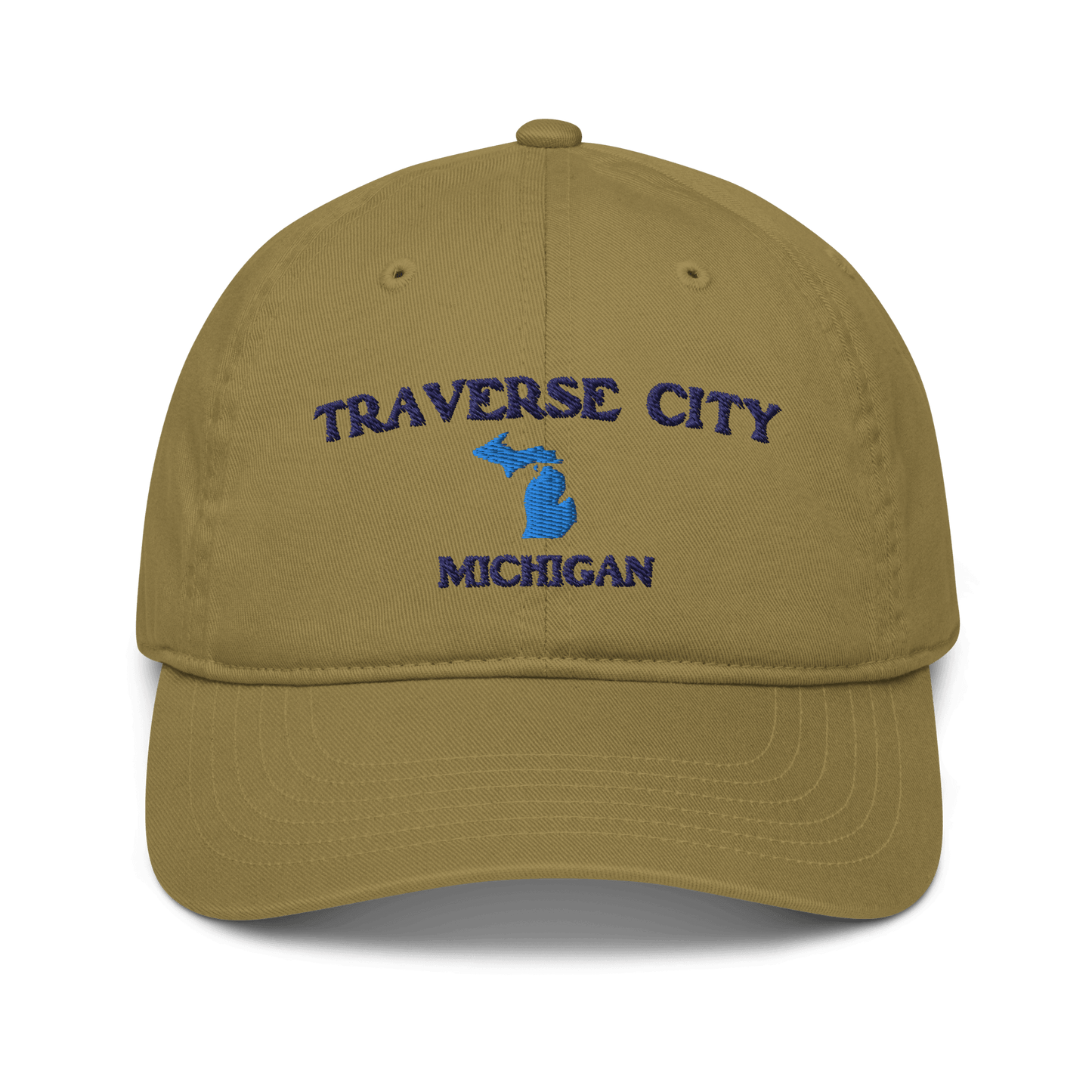 'Traverse City Michigan' Baseball Cap (w/ Michigan Outline) - Circumspice Michigan