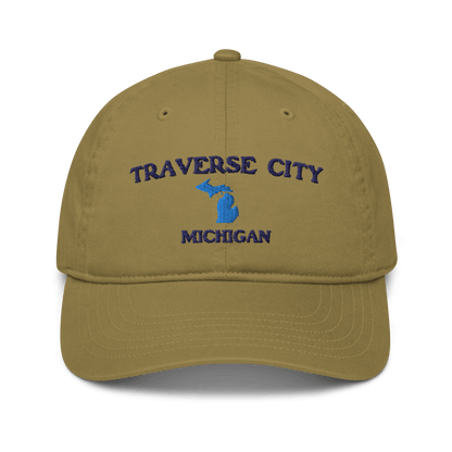 'Traverse City Michigan' Baseball Cap (w/ Michigan Outline) - Circumspice Michigan