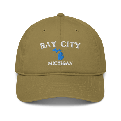 'Bay City Michigan' Baseball Cap (w/ MI Outline) - Circumspice Michigan