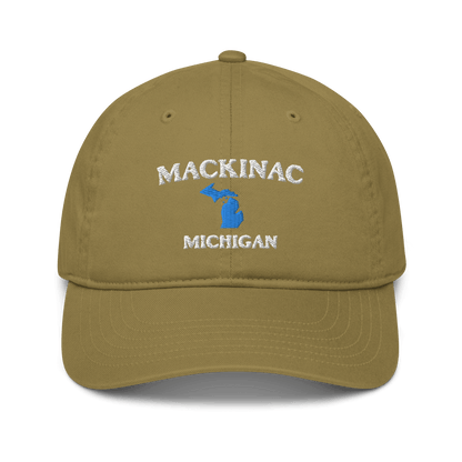 'Mackinac Michigan' Baseball Cap (w/MI Outline) - Circumspice Michigan