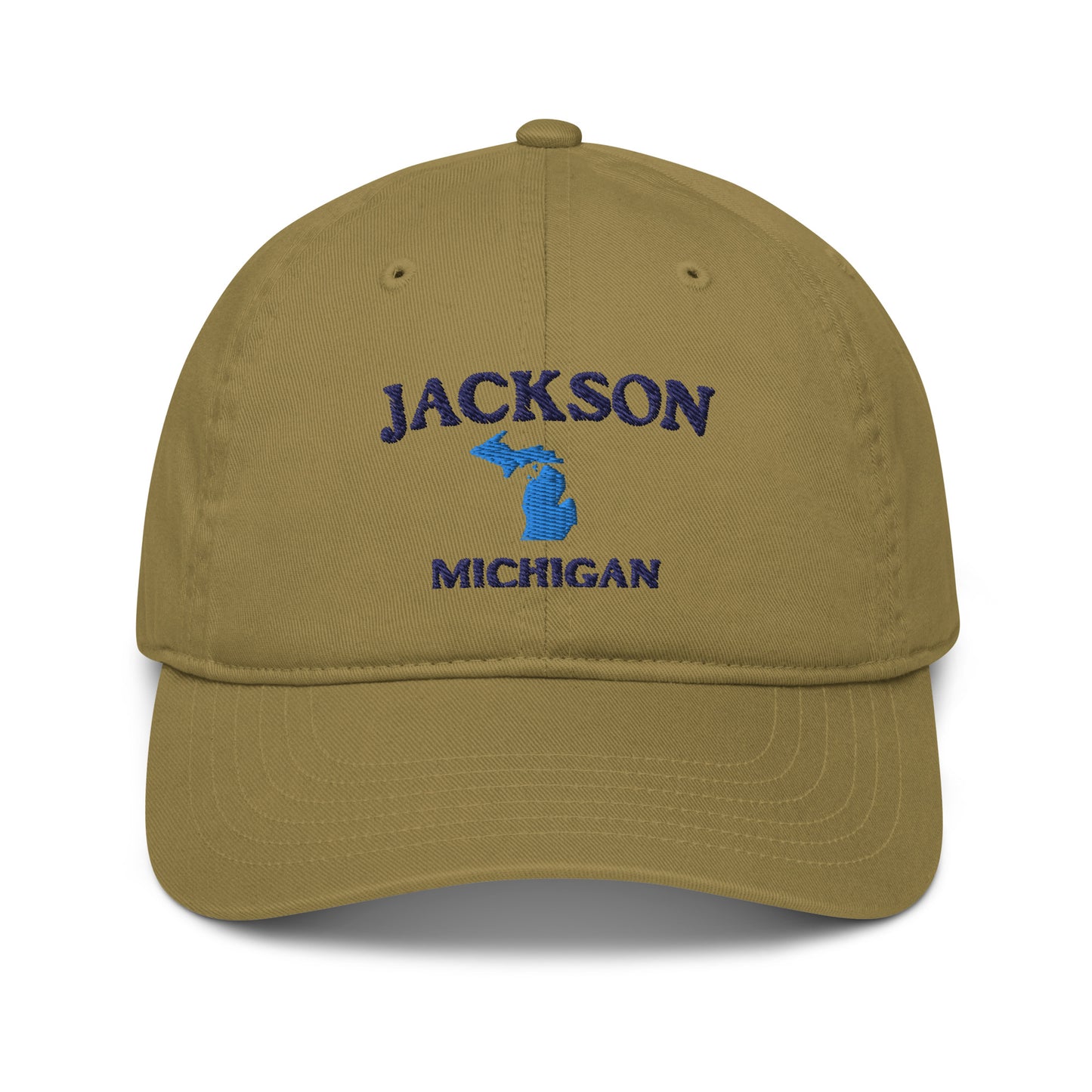 'Jackson Michigan' Classic Baseball Cap (w/ Michigan Outline)