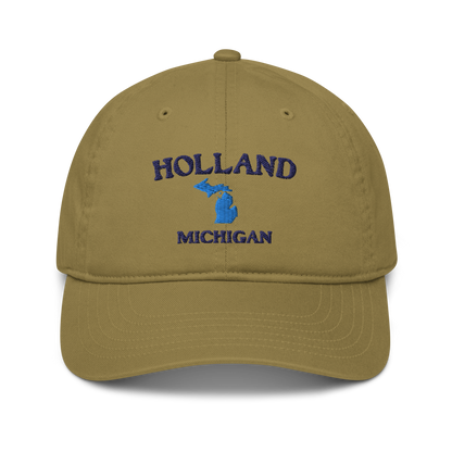 'Holland Michigan' Classic Baseball Cap (w/ Michigan Outline)