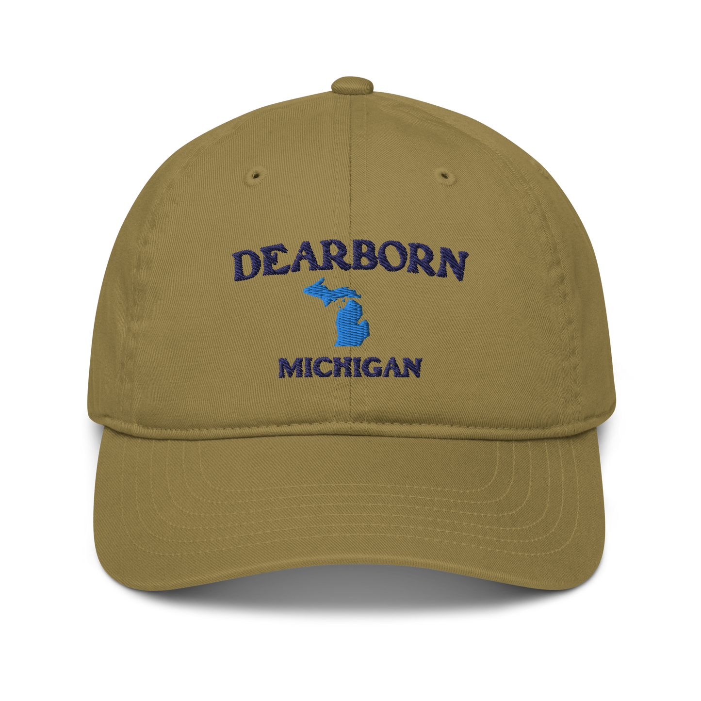 'Dearborn Michigan' Classic Baseball Cap (w/ Michigan Outline)