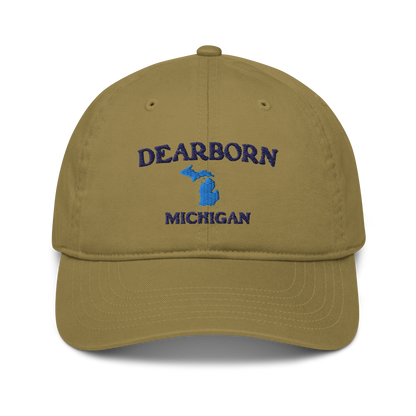 'Dearborn Michigan' Classic Baseball Cap (w/ Michigan Outline)