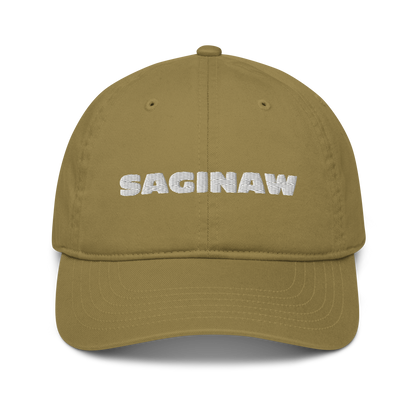 'Saginaw' Classic Baseball Cap | White/Black Embroidery