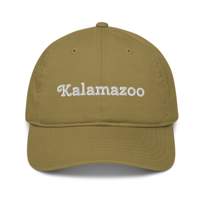 'Kalamazoo' Classic Baseball Cap | White/Black Embroidery