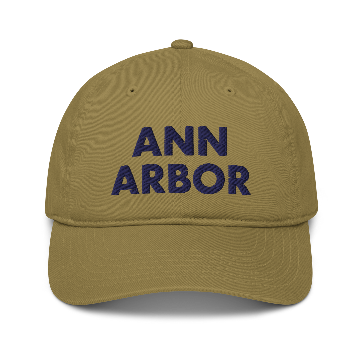 'Ann Arbor' Classic Baseball Cap | Gold/Navy Embroidery