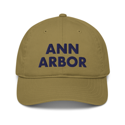 'Ann Arbor' Classic Baseball Cap | Gold/Navy Embroidery