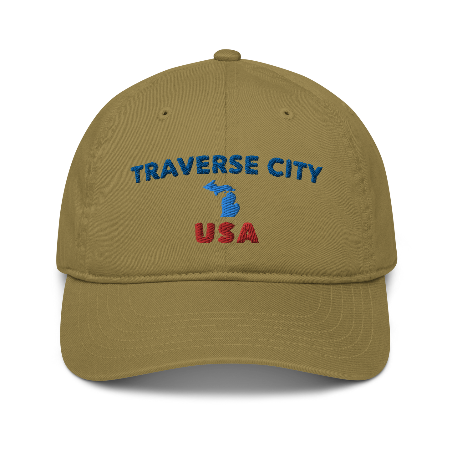 'Traverse City' Classic Baseball Cap (w/ Michigan Outline)