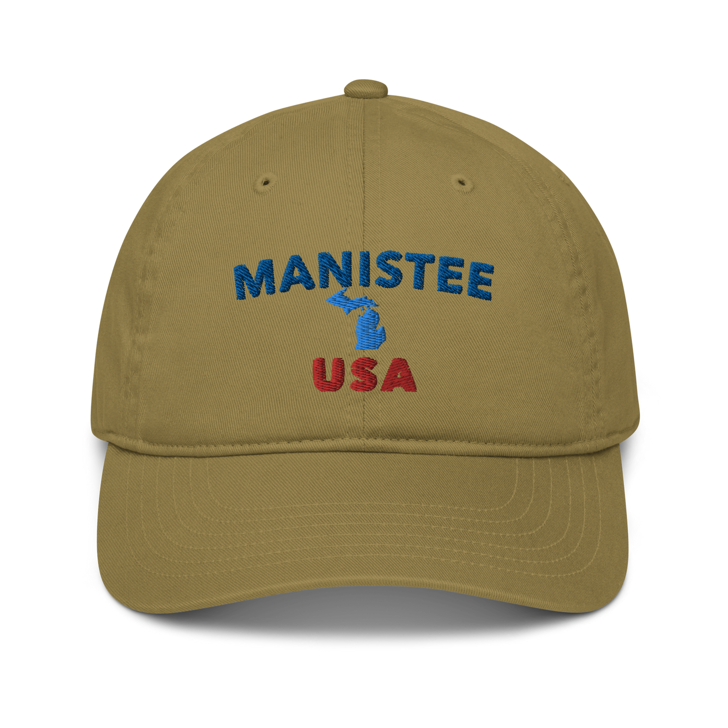 'Manistee USA' Classic Baseball Cap (w/ Michigan Outline)