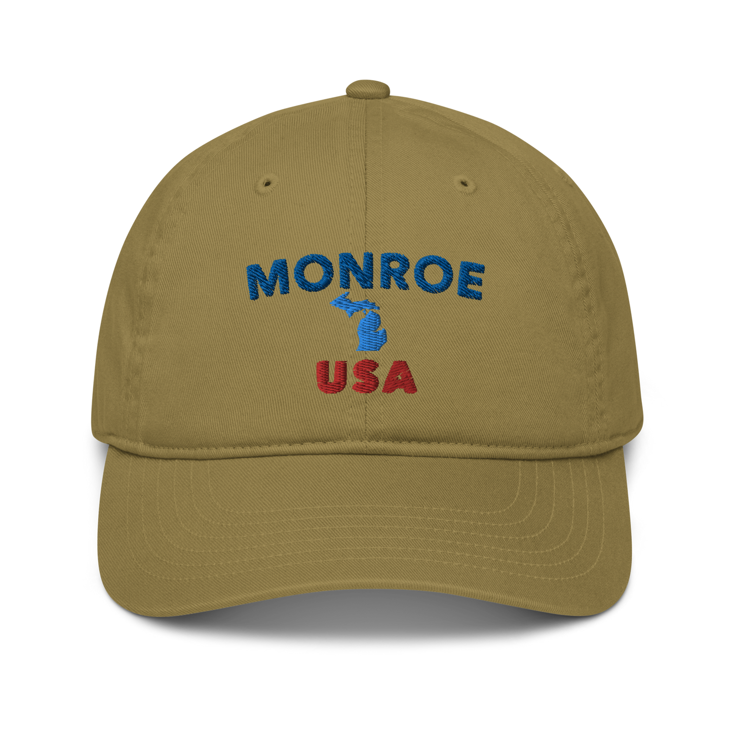 'Monroe USA' Classic Baseball Cap (w/ Michigan Outline)