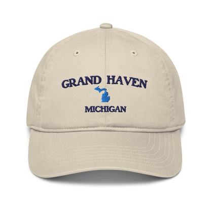 'Grand Haven Michigan' Baseball Cap | Michigan Outline - Circumspice Michigan