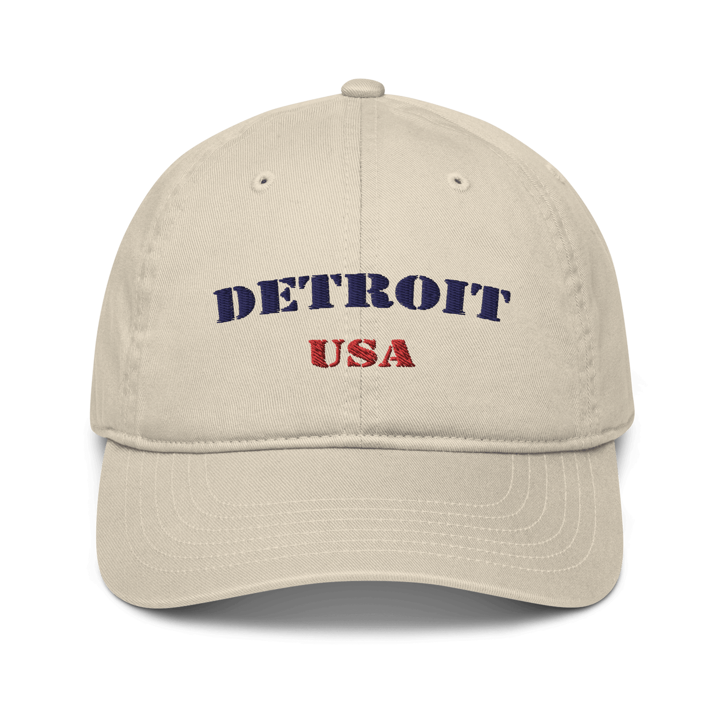 'Detroit USA' Baseball Cap (Army Font) - Circumspice Michigan