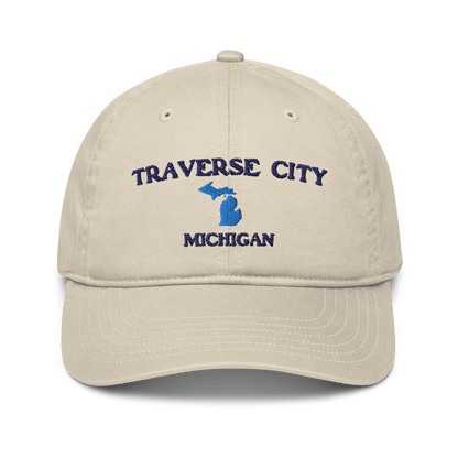 'Traverse City Michigan' Baseball Cap (w/ Michigan Outline) - Circumspice Michigan