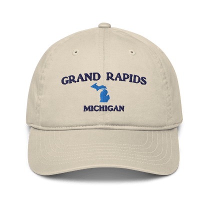 'Grand Rapids Michigan' Baseball Cap (w/MI Outline) - Circumspice Michigan