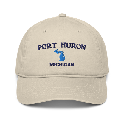 'Port Huron Michigan' Classic Baseball Cap (w/ Michigan Outline)