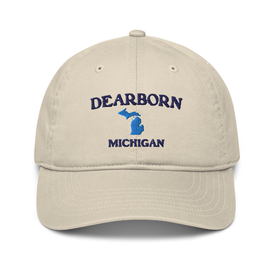 'Dearborn Michigan' Classic Baseball Cap (w/ Michigan Outline)