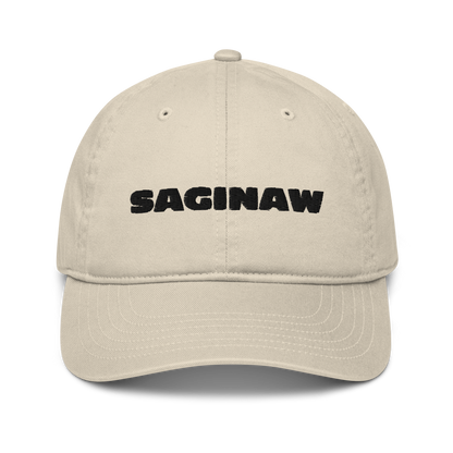 'Saginaw' Classic Baseball Cap | White/Black Embroidery