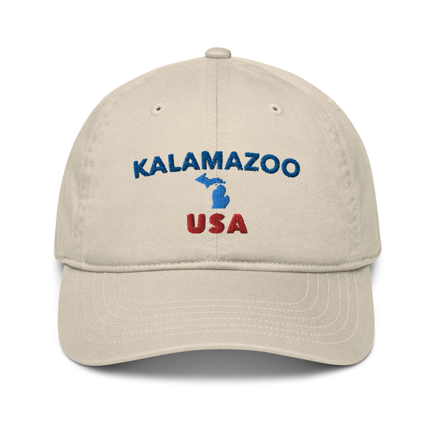 'Kalamazoo USA' Classic Baseball Cap (w/ Michigan Outline)