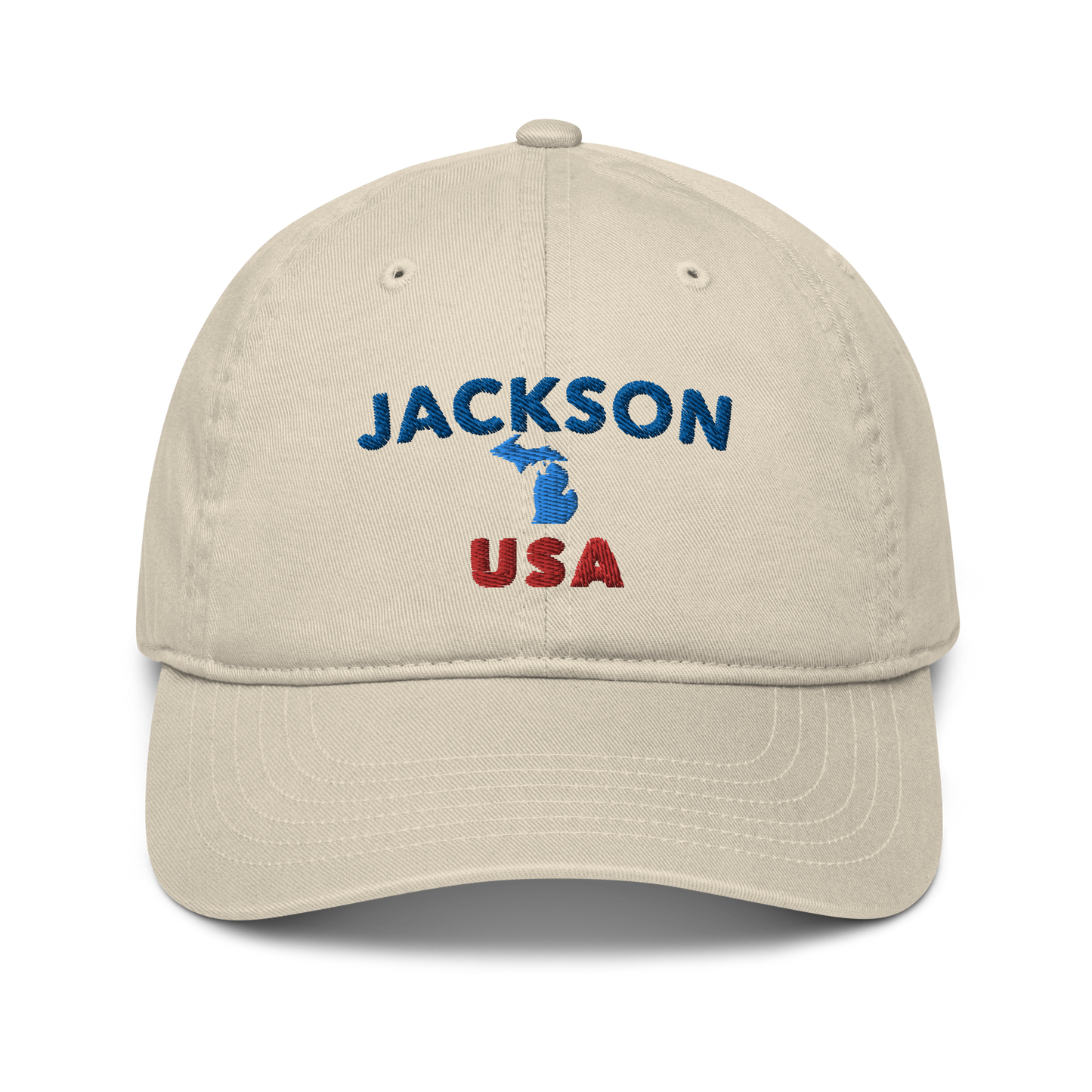 'Jackson USA' Classic Baseball Cap (w/ Michigan Outline)