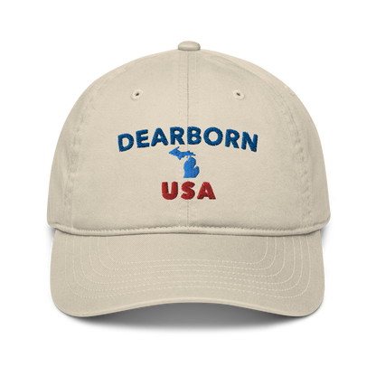 'Dearborn USA' Classic Baseball Cap (w/ Michigan Outline)