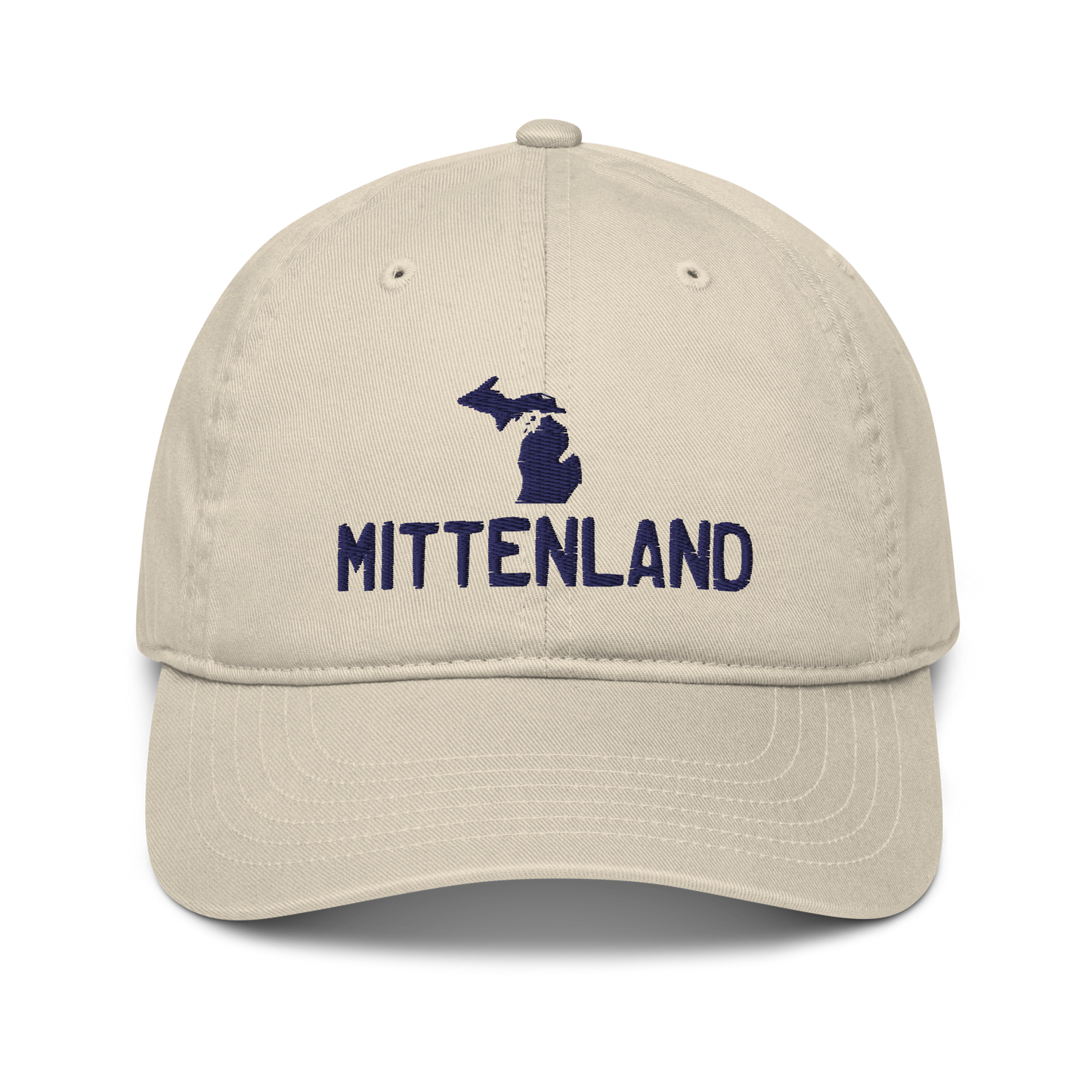 'Mittenland' Classic Baseball Cap (Licence Plate Font w/ MI Outline)