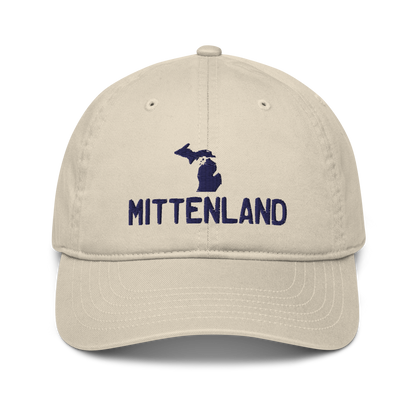 'Mittenland' Classic Baseball Cap (Licence Plate Font w/ MI Outline)