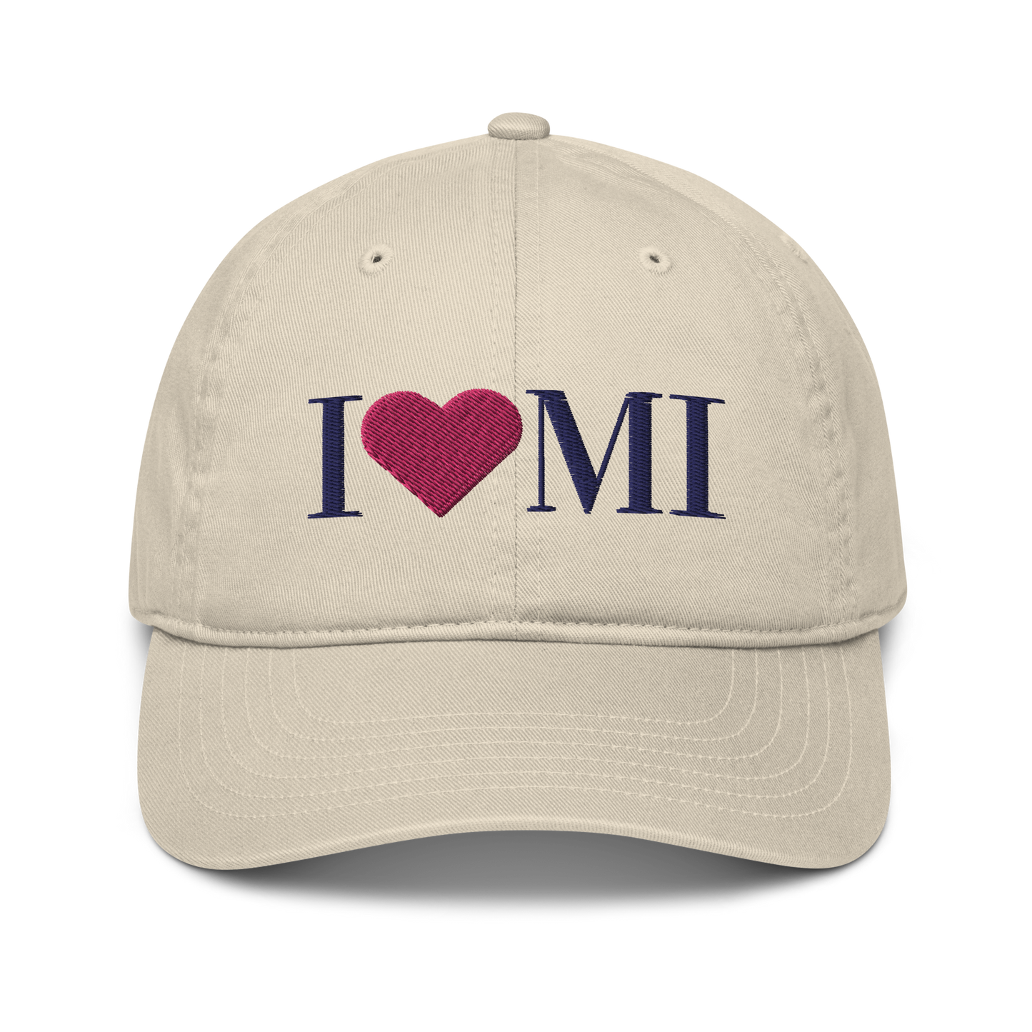 Michigan 'I ❤️ MI' Classic Baseball Cap (Didone Font)