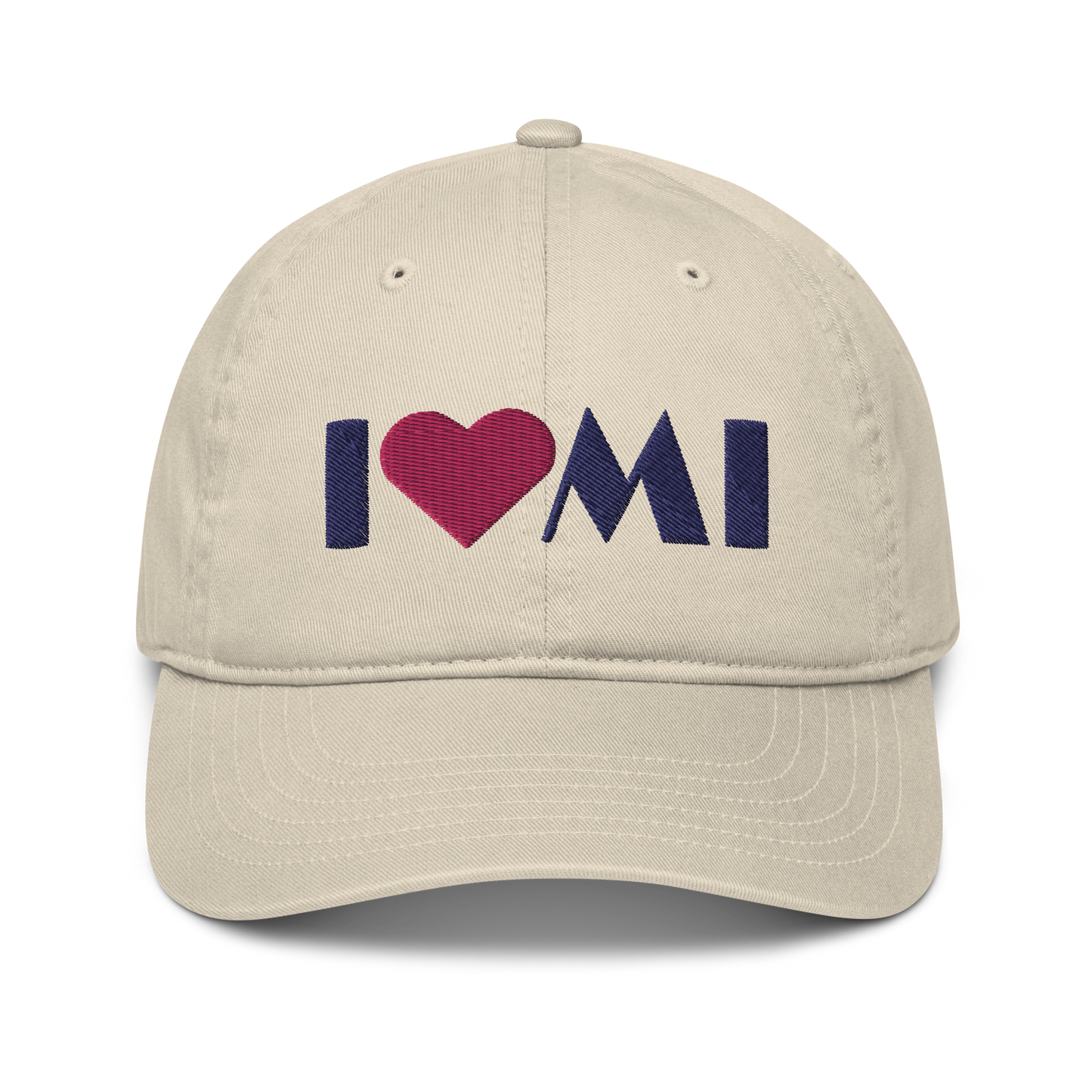 Michigan 'I ❤️ MI' Classic Baseball Cap (Art Deco Font)