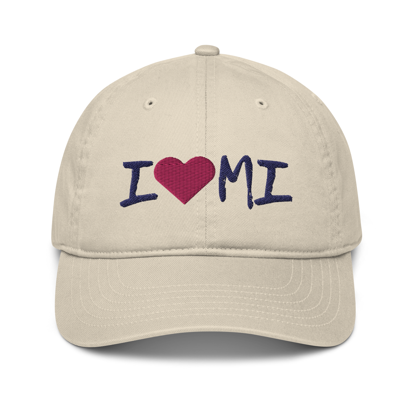 Michigan 'I ❤️ MI' Classic Baseball Cap (Marker Font)