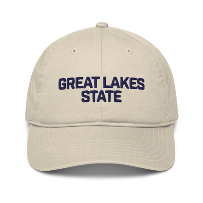 'Great Lakes State' Classic Baseball Cap | White Embroidery