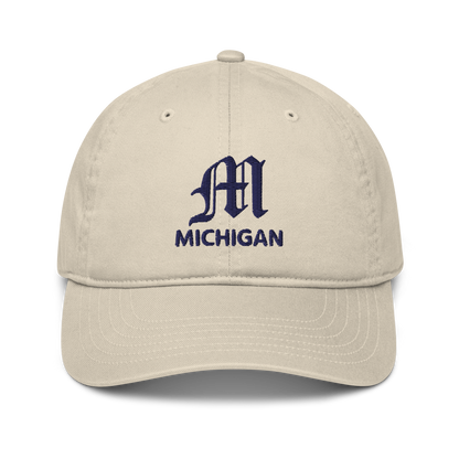 Michigan Old English 'M' Classic Baseball Cap | White Embroidery