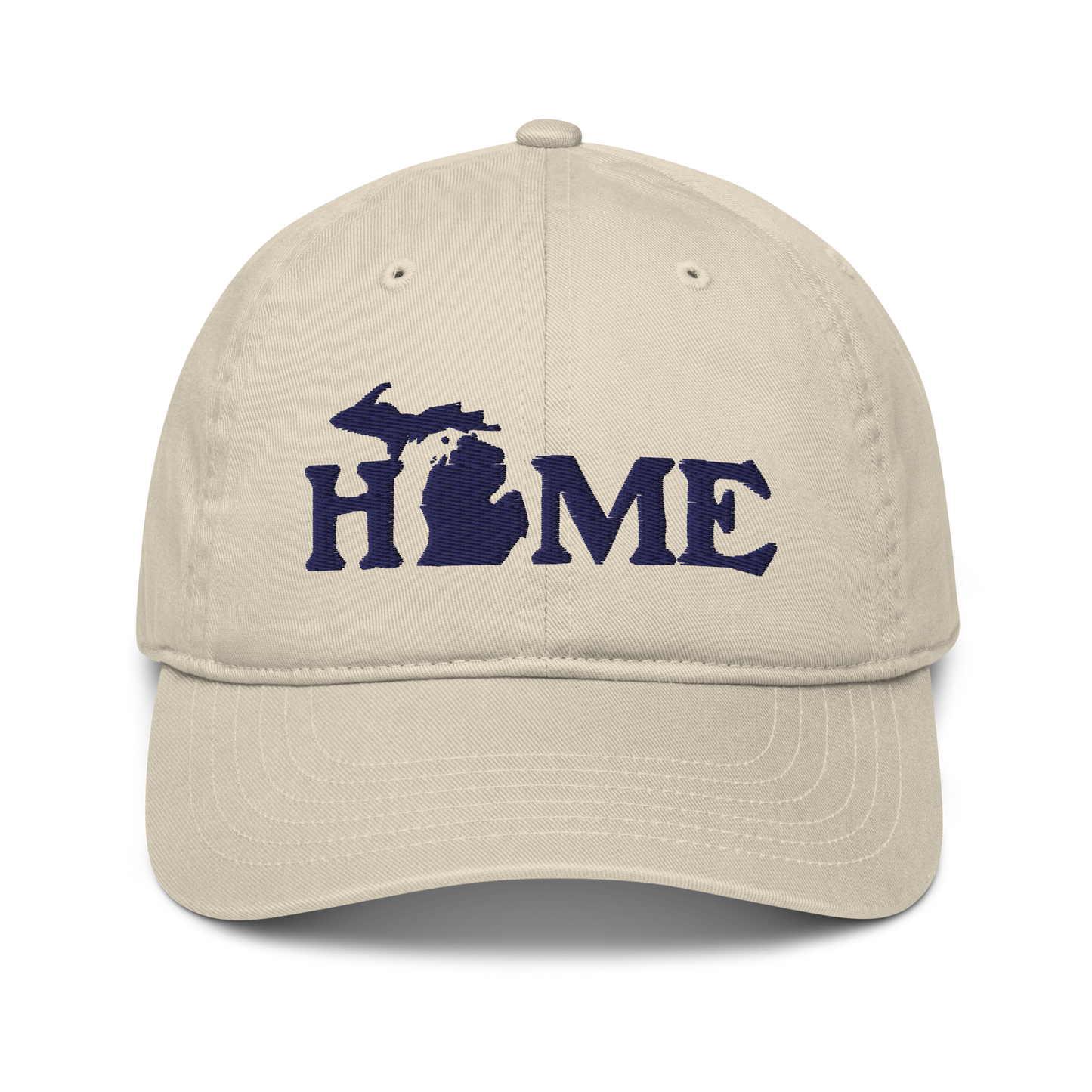 Michigan 'Home' Classic Baseball Cap (Woodcut Font)